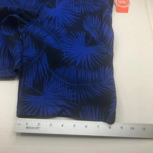 Wonder Nation Cotton Flat Front Adjustable Waist Blue Boys Short Size 16 NWT - Picture 7 of 10